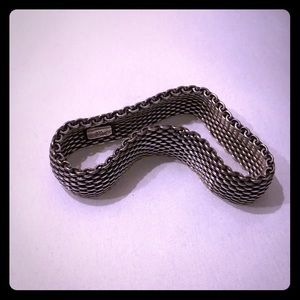 Tiffany silver mesh bracelet